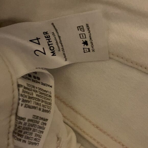 MOTHER silver Denim size 24 worn once - Picture 3 of 5